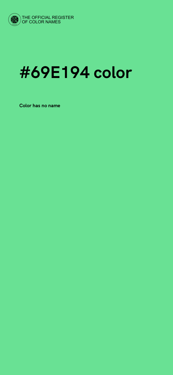 #69E194 color image