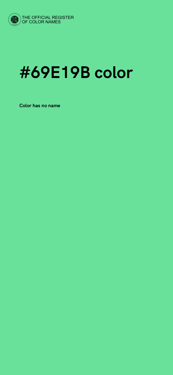 #69E19B color image