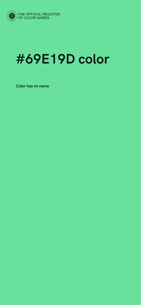 #69E19D color image