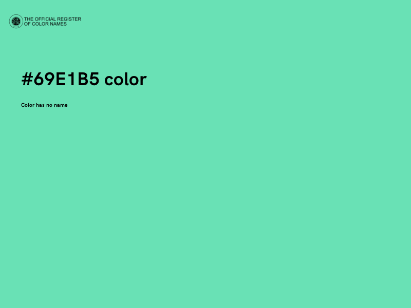 #69E1B5 color image