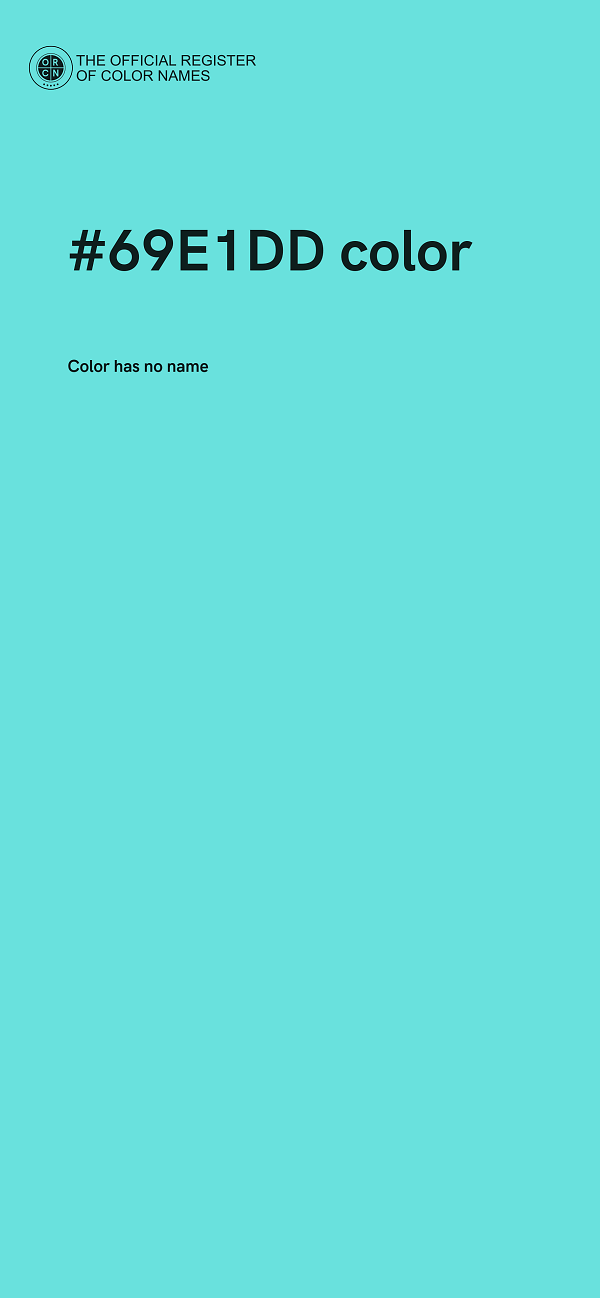 #69E1DD color image