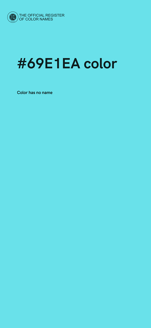 #69E1EA color image