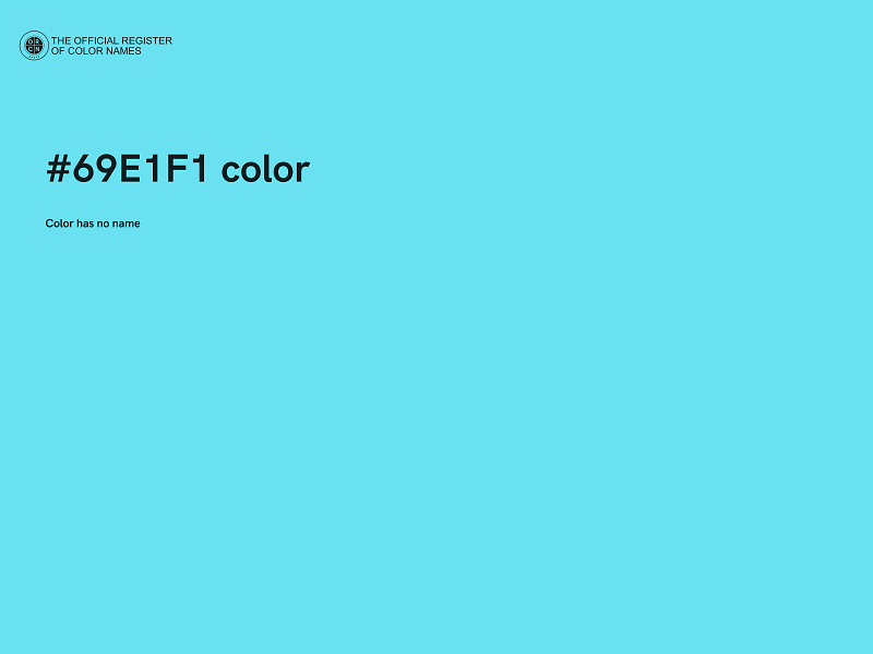 #69E1F1 color image