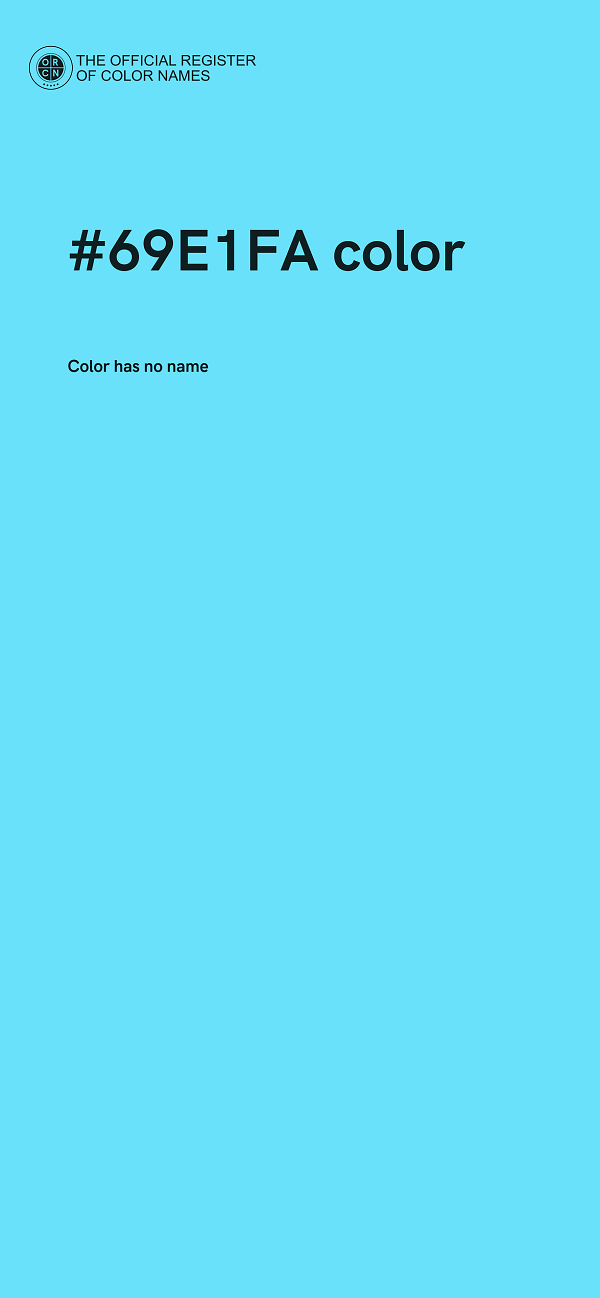 #69E1FA color image