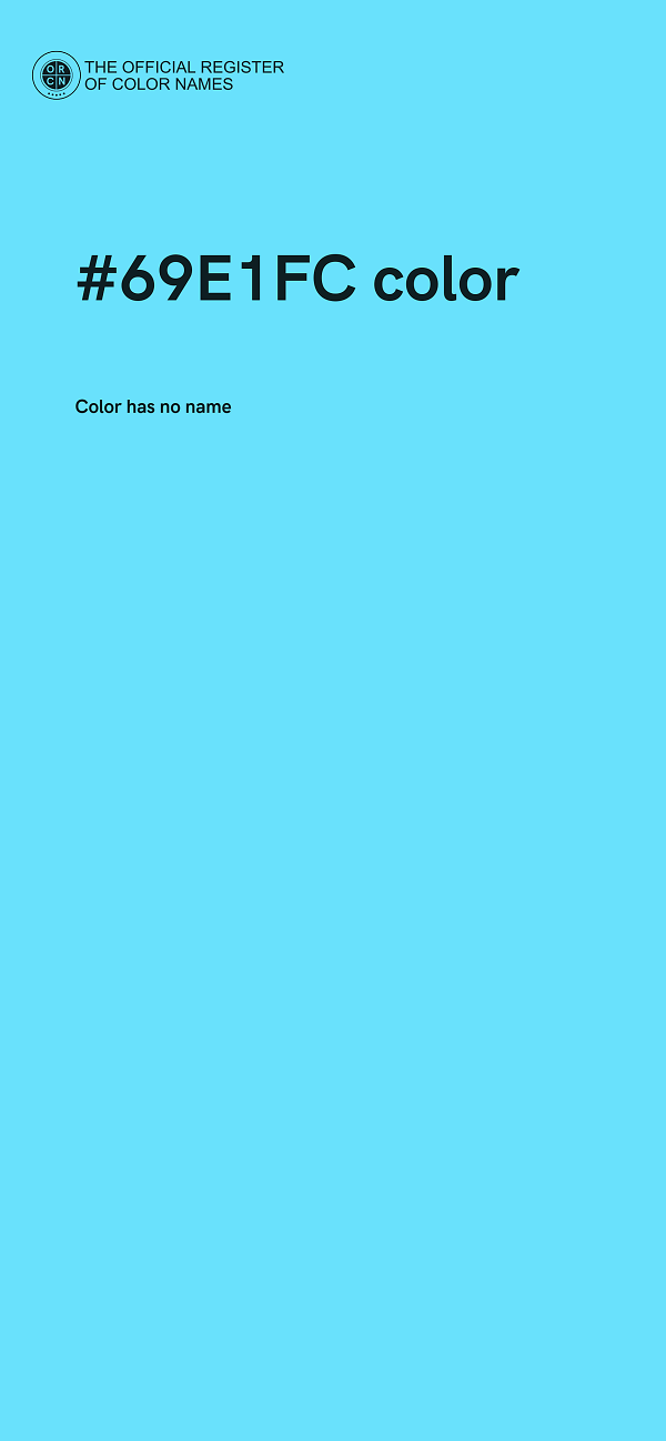 #69E1FC color image