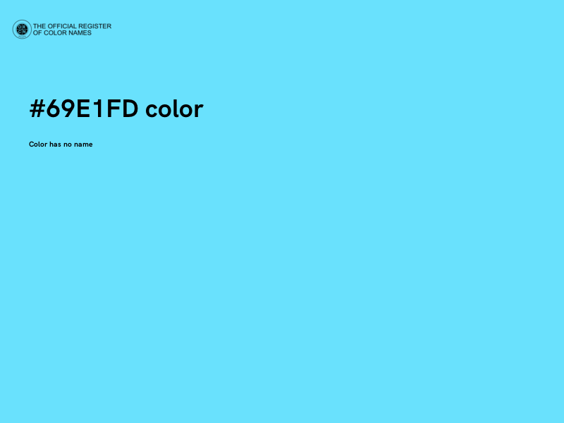 #69E1FD color image