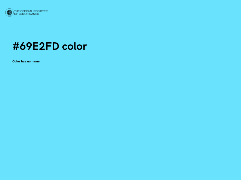 #69E2FD color image