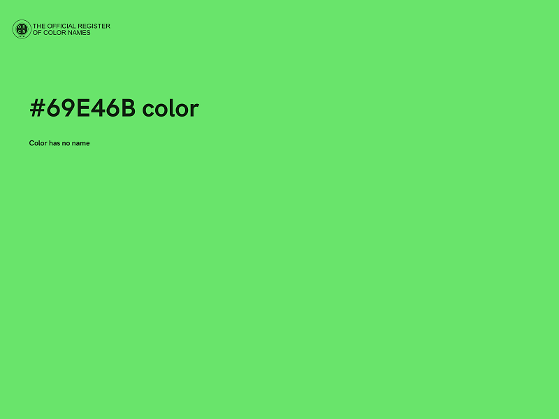 #69E46B color image