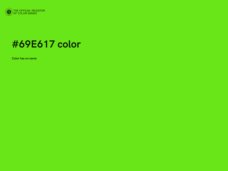 #69E617 color image
