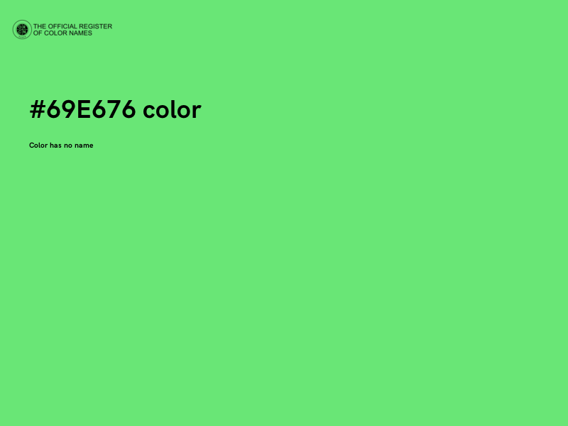 #69E676 color image