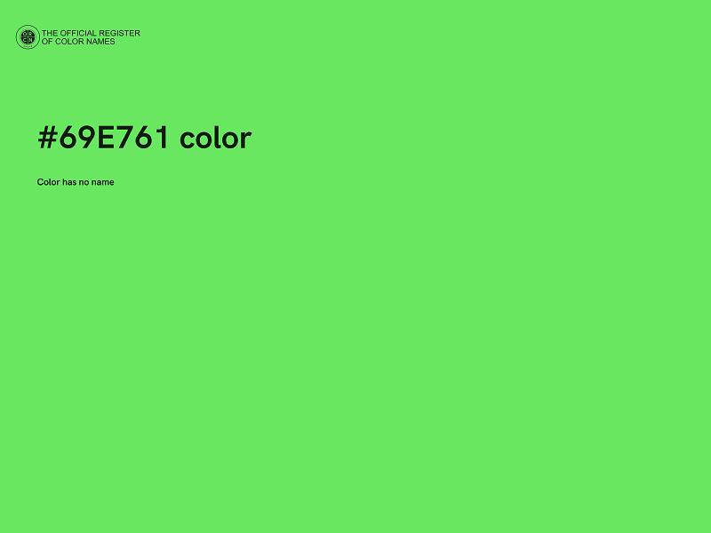 #69E761 color image