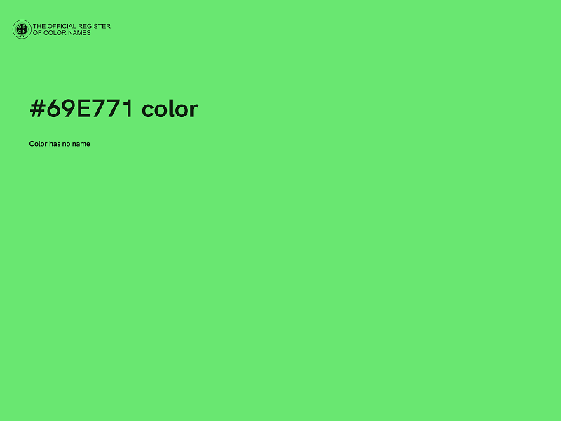 #69E771 color image