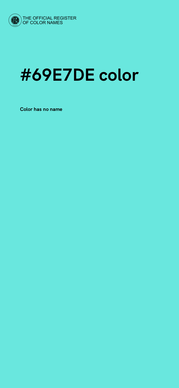 #69E7DE color image