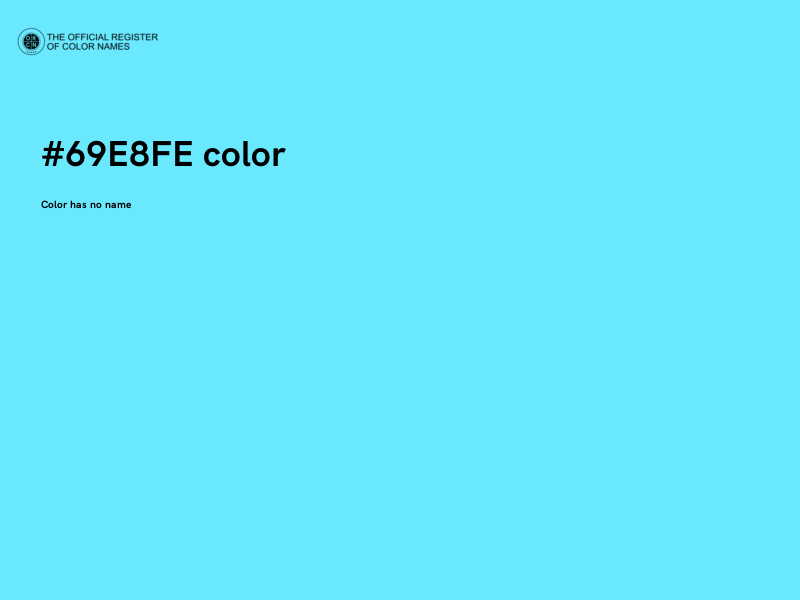 #69E8FE color image