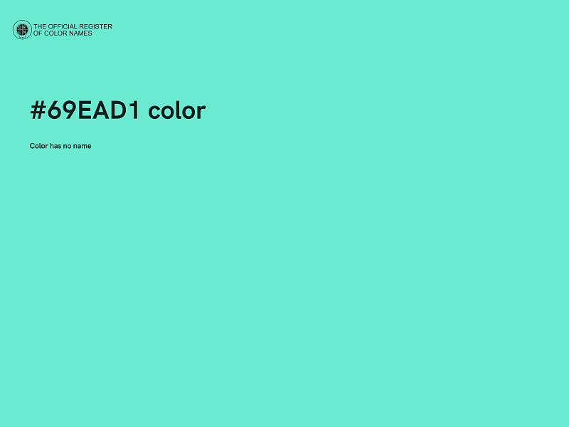 #69EAD1 color image