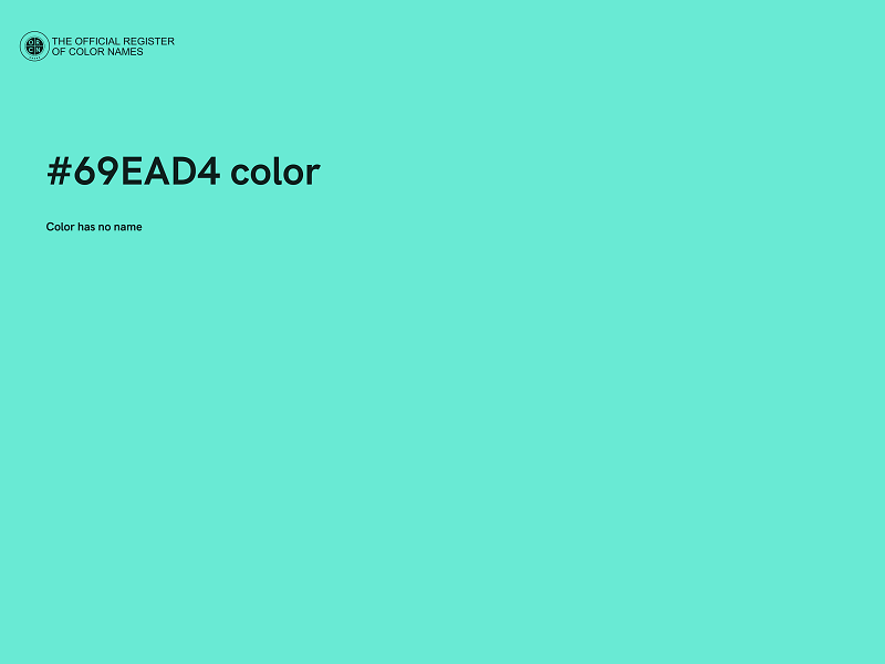 #69EAD4 color image