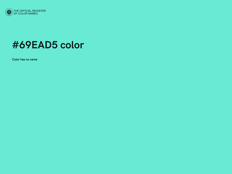 #69EAD5 color image