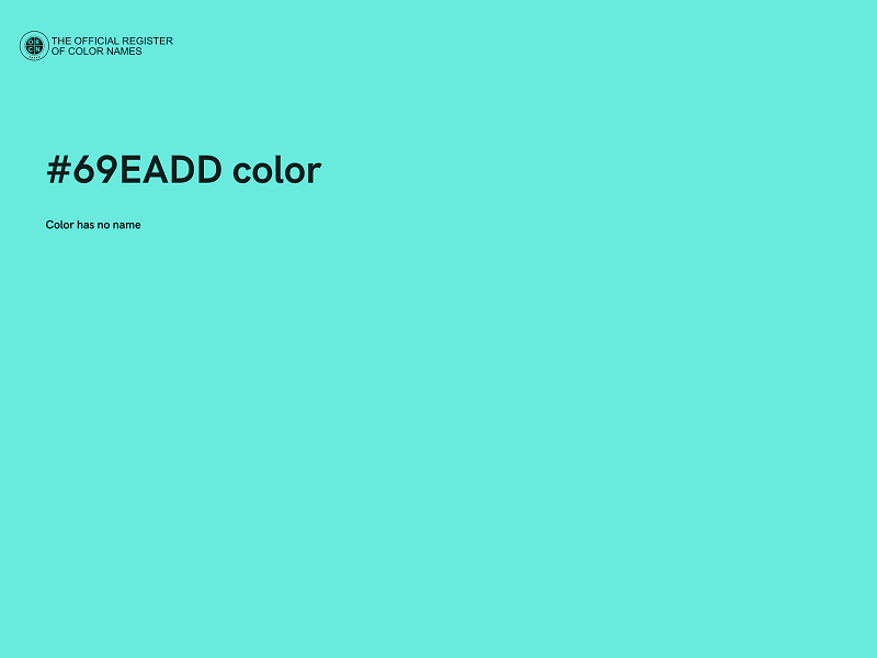 #69EADD color image