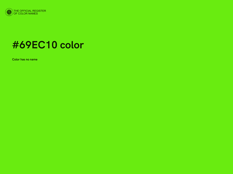 #69EC10 color image