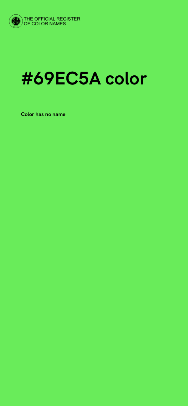 #69EC5A color image