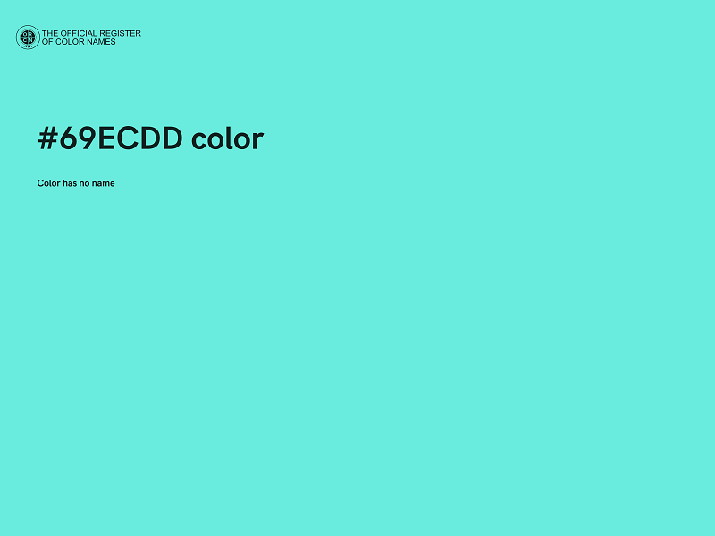 #69ECDD color image