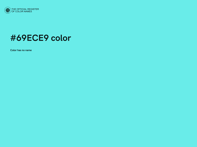 #69ECE9 color image