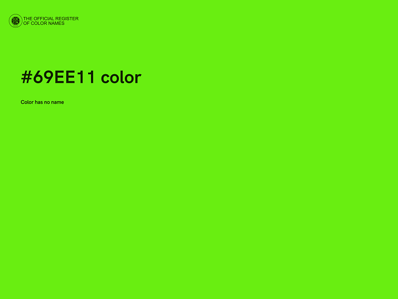 #69EE11 color image