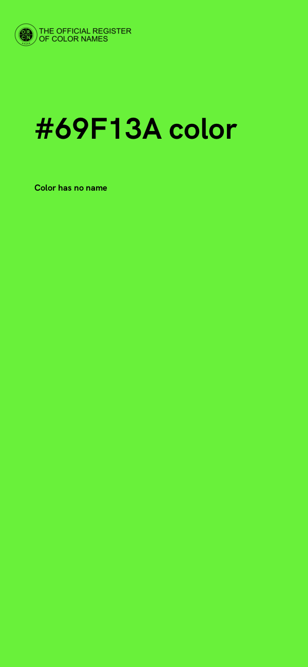 #69F13A color image