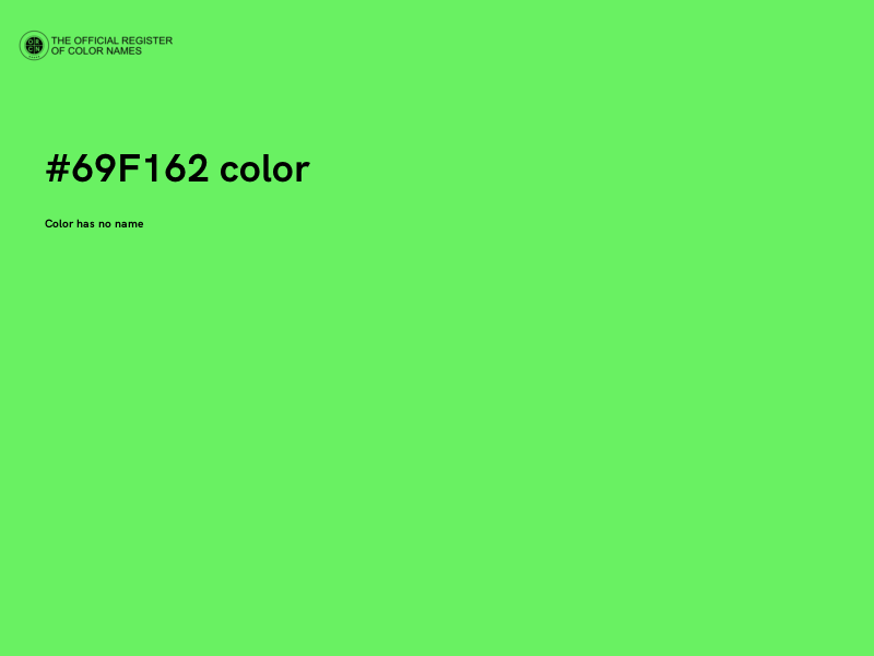 #69F162 color image
