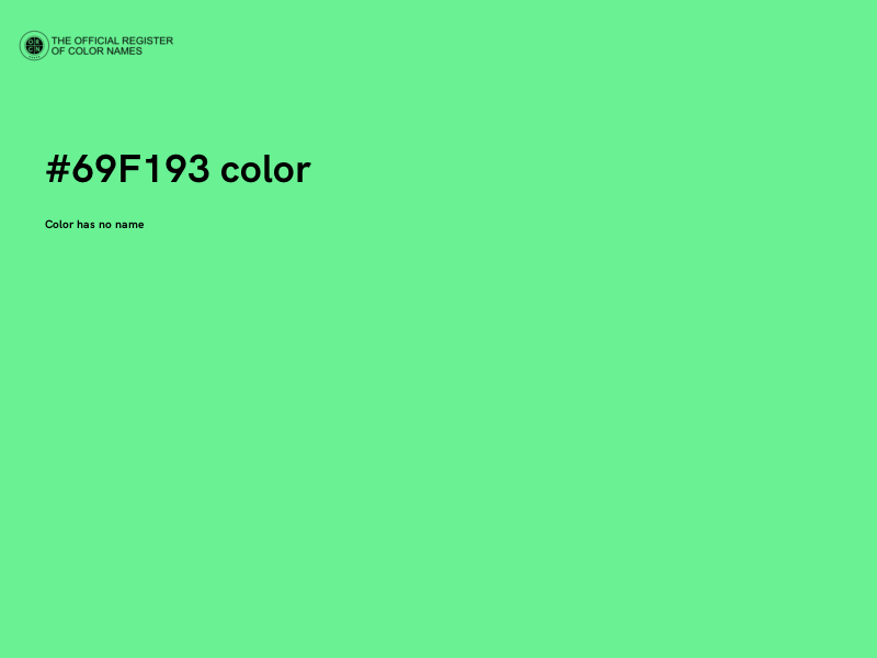 #69F193 color image