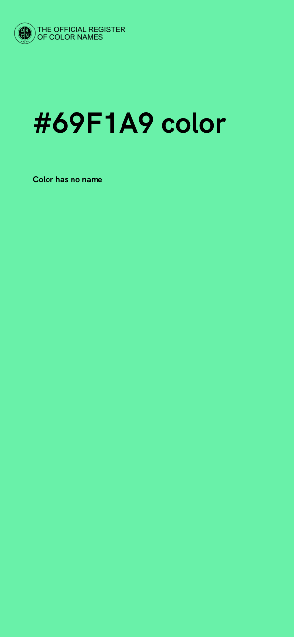 #69F1A9 color image