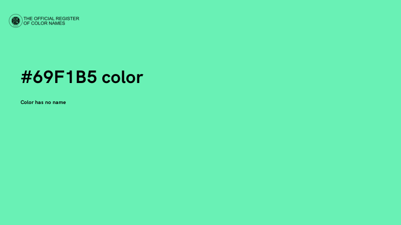 #69F1B5 color image