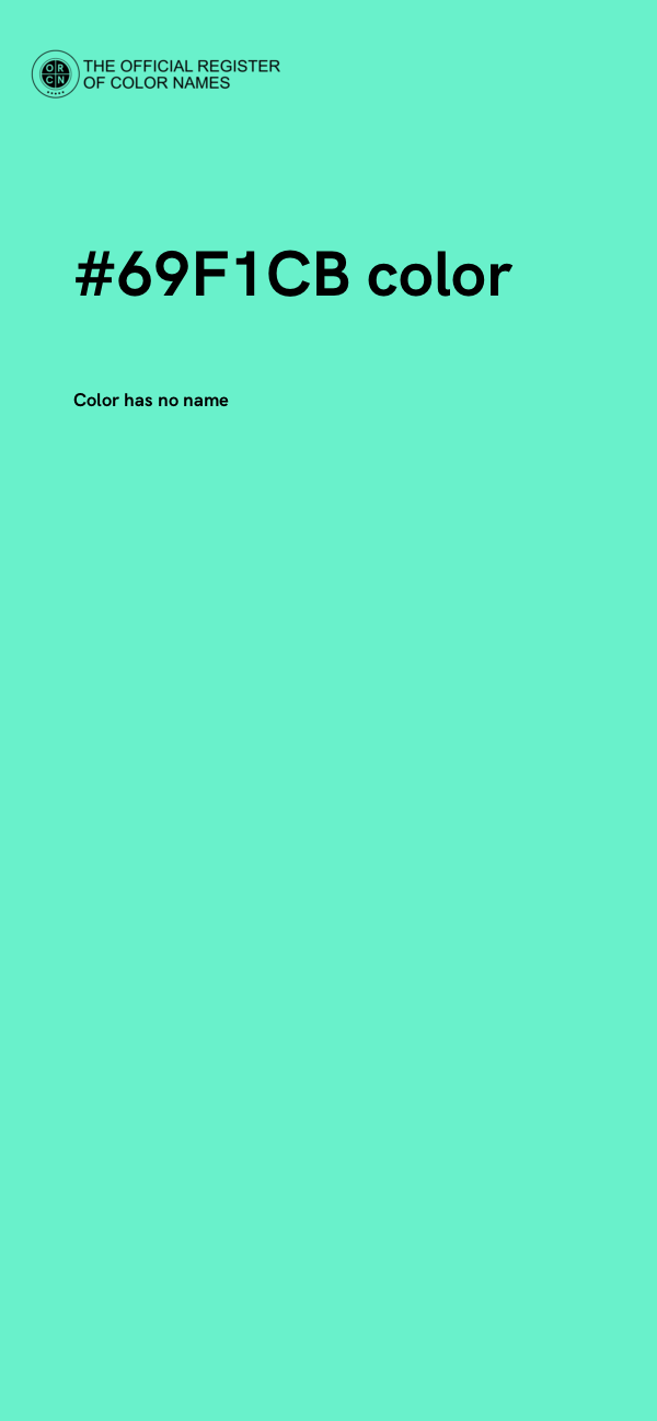 #69F1CB color image