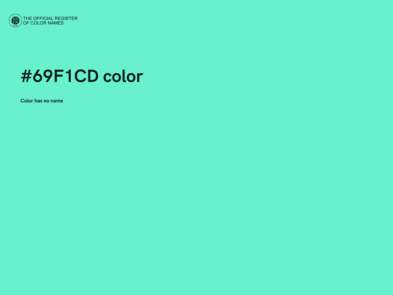 #69F1CD color image