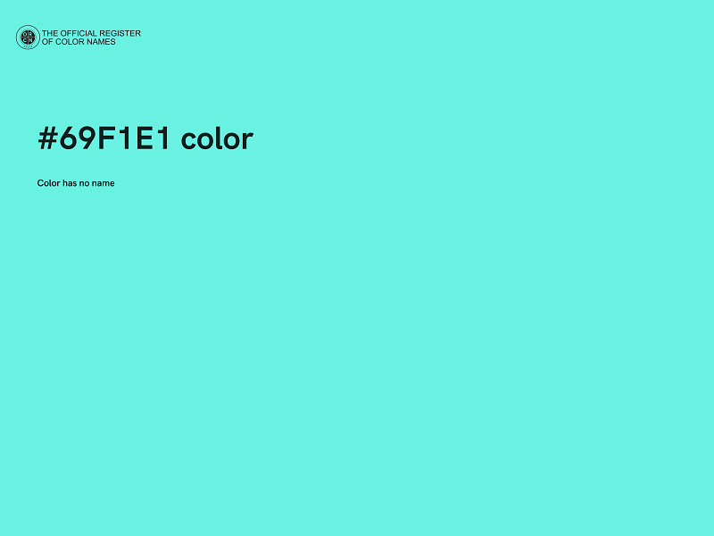 #69F1E1 color image