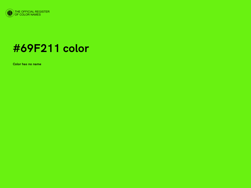 #69F211 color image