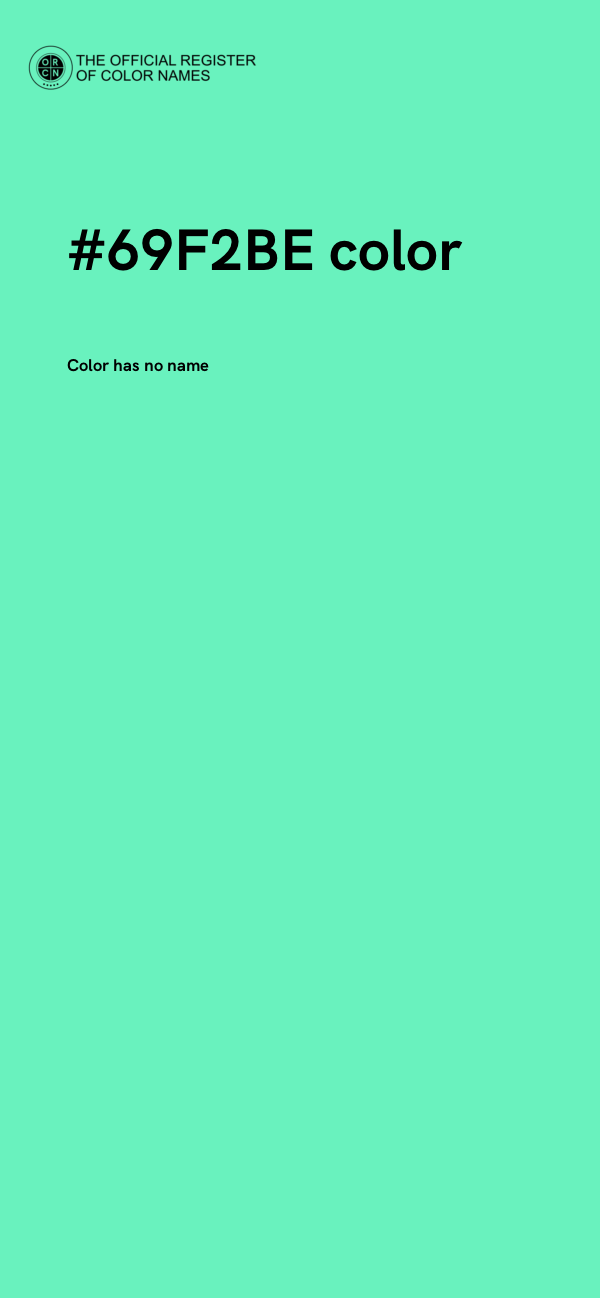 #69F2BE color image