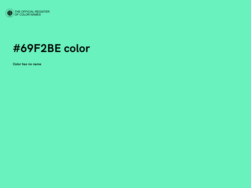 #69F2BE color image