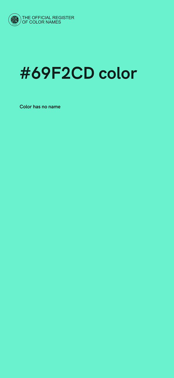 #69F2CD color image