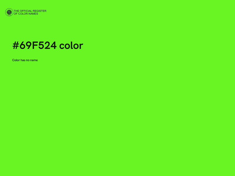 #69F524 color image