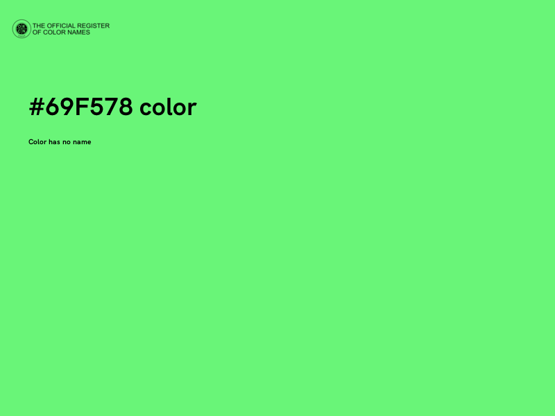 #69F578 color image