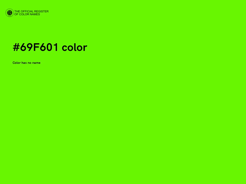 #69F601 color image