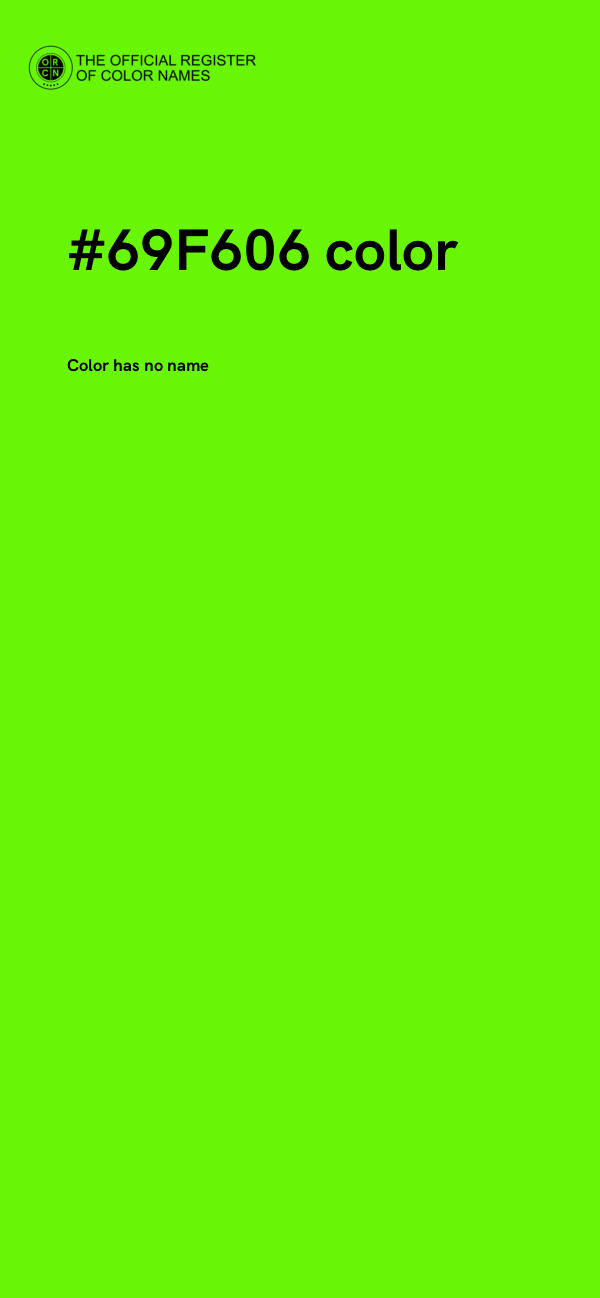 #69F606 color image