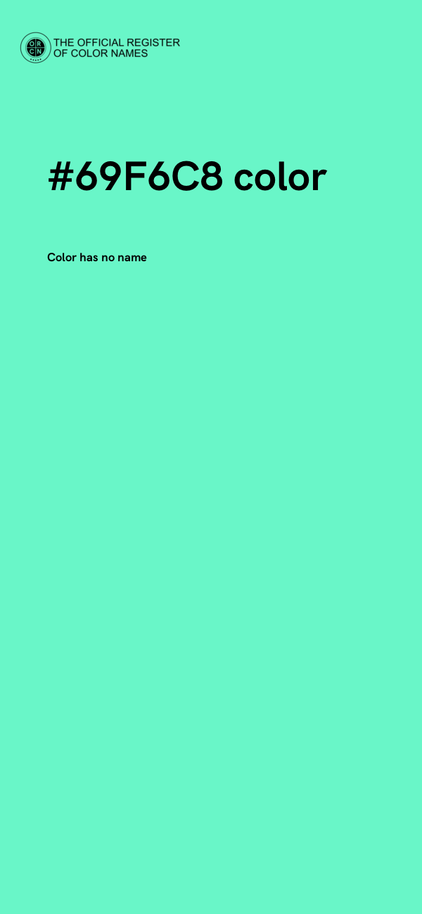 #69F6C8 color image