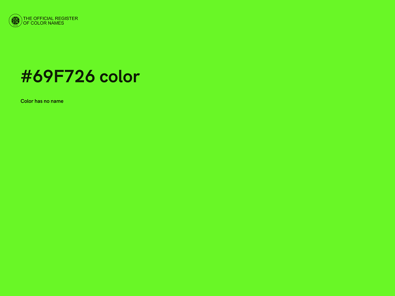 #69F726 color image