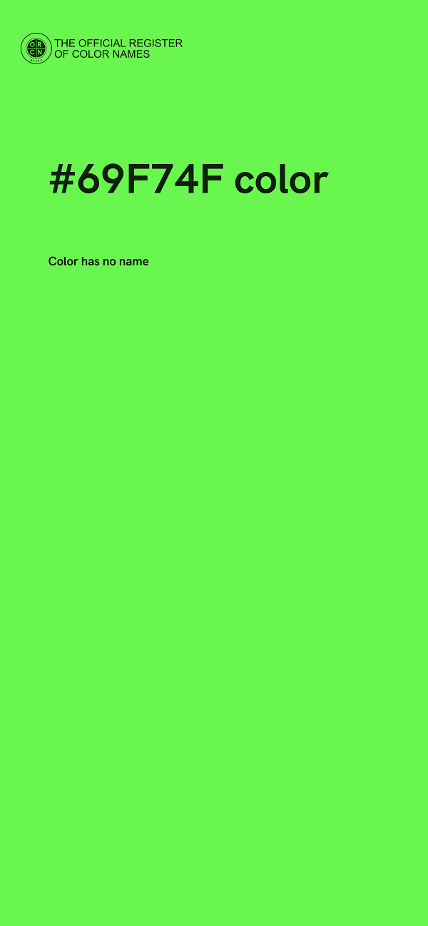 #69F74F color image