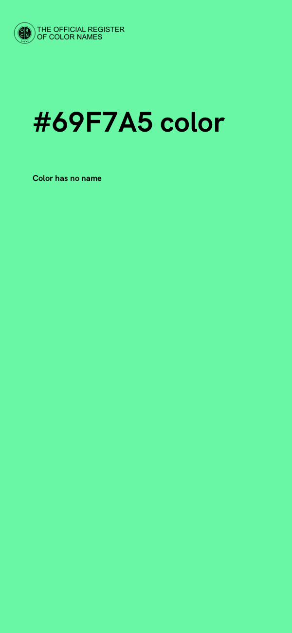 #69F7A5 color image