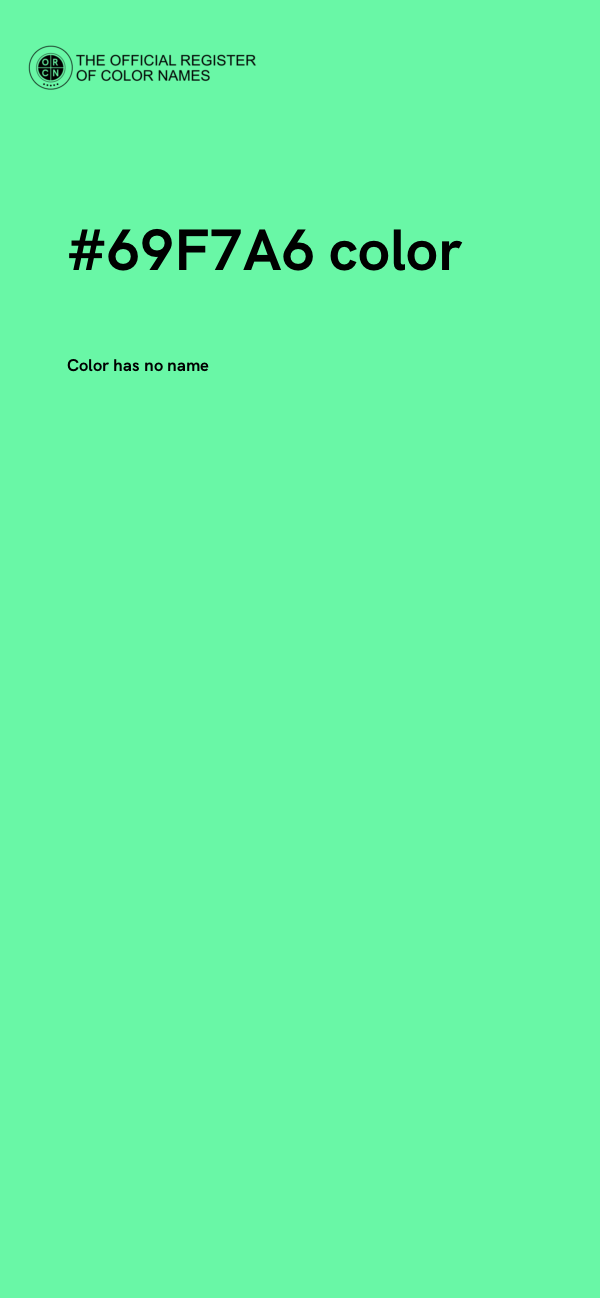 #69F7A6 color image