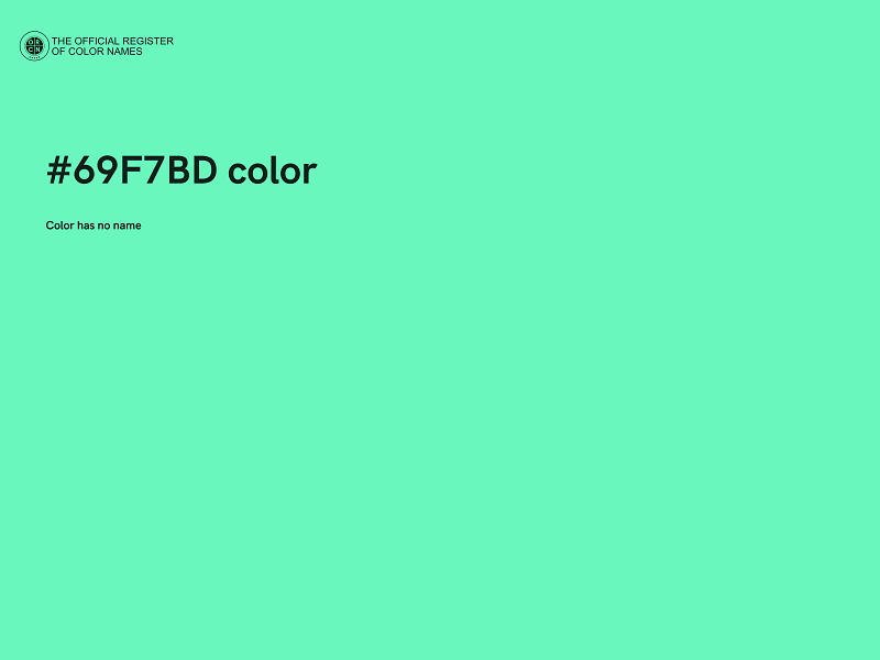 #69F7BD color image