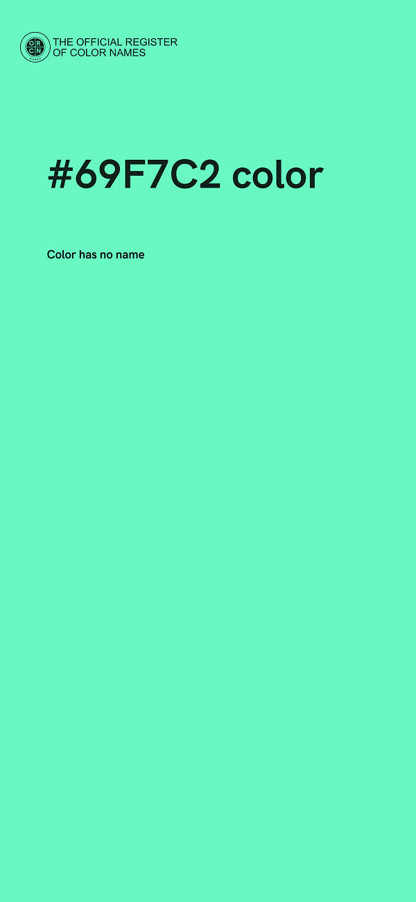 #69F7C2 color image